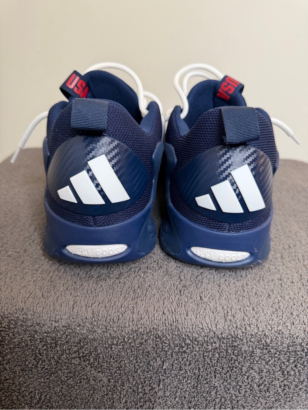 Men’s Adidas size 10 1/2 AE 1 low in “USA Night Indigo”. Excellent condition. - Picture 2 of 8